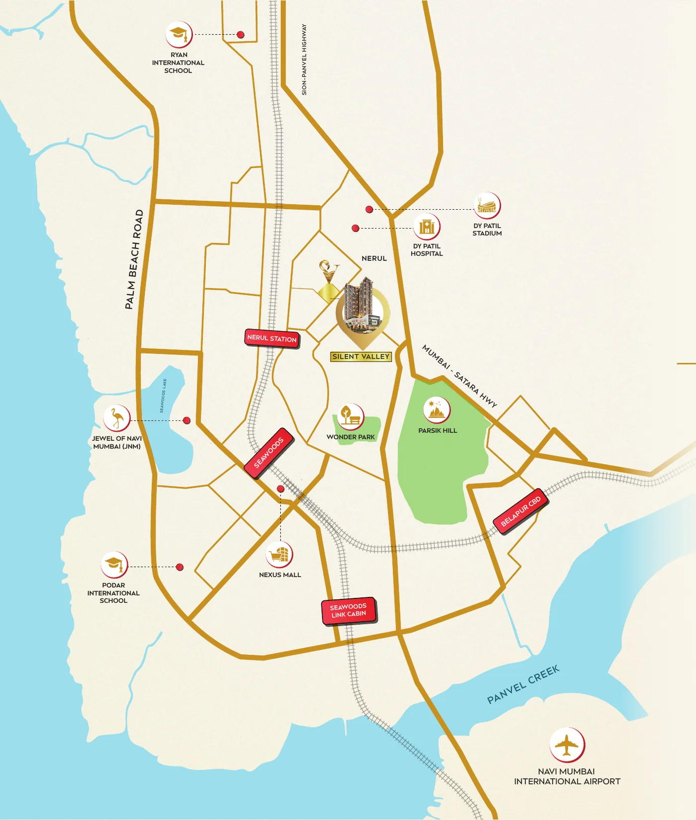 Moraj Silent Valley Nerul location map