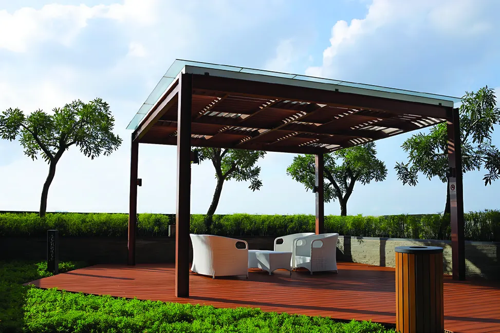 Moraj Silent Valley pergola seating area