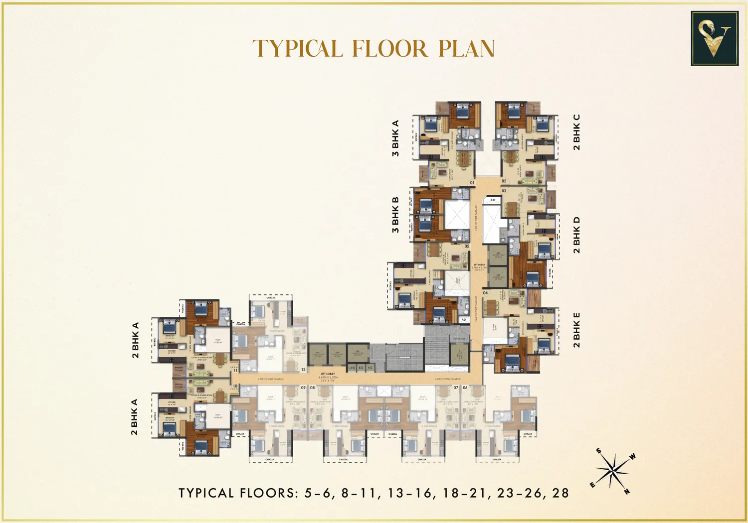 Moraj Silent Valley typical floor plan